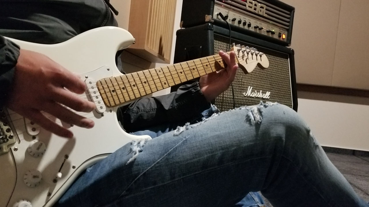 Gitárfelvétel – OS Recording Studio, Siófok